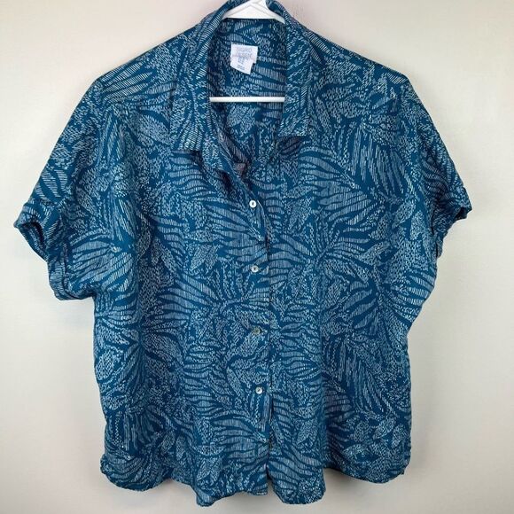 Sigrid Olsen Linen Top - Picture 1 of 7